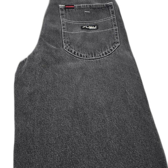 Fubu Jean Shorts Mens 18 Blue The Collection Vintage Baggy Flip Pocket (SV-120)‎ - Picture 5 of 7